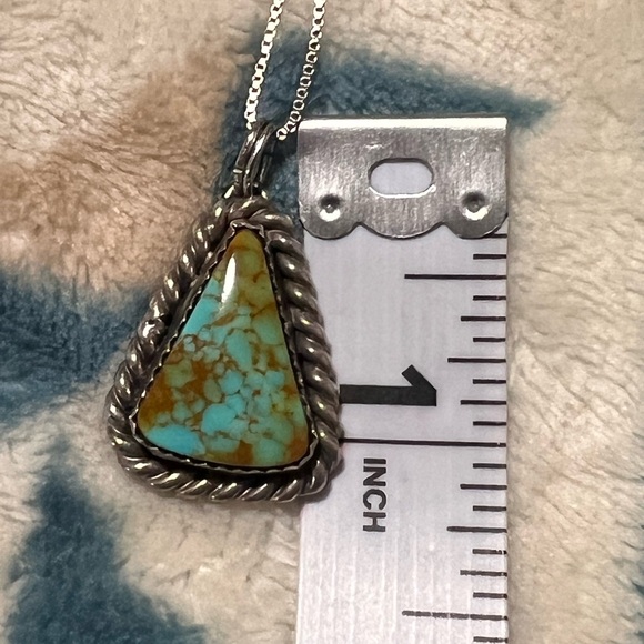 Number 8 Turquoise Pendant - Picture 5 of 7